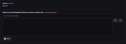 Collapsible Elemente