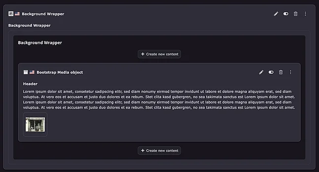 Ohne Backend Preview & Footer Info