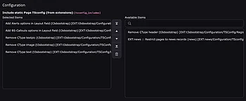 Include static Page TSconfig (from extensions)
