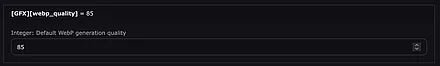 WebP Quality einstellen