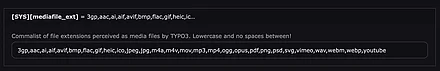 Media File Extensions