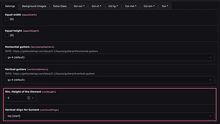 Height & Vertical align