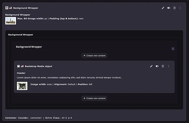 Mit Backend Preview & Footer Info