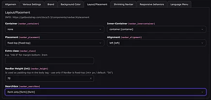 Backend Modul "T3SB Config"