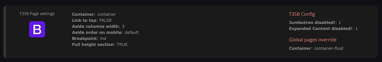 "Page Info" in page module